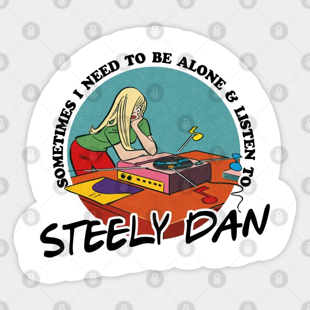 Steely Dan / Music Obsessive Fan Design Sticker by DankFutura